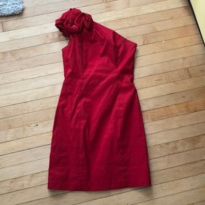 Red formal dress
